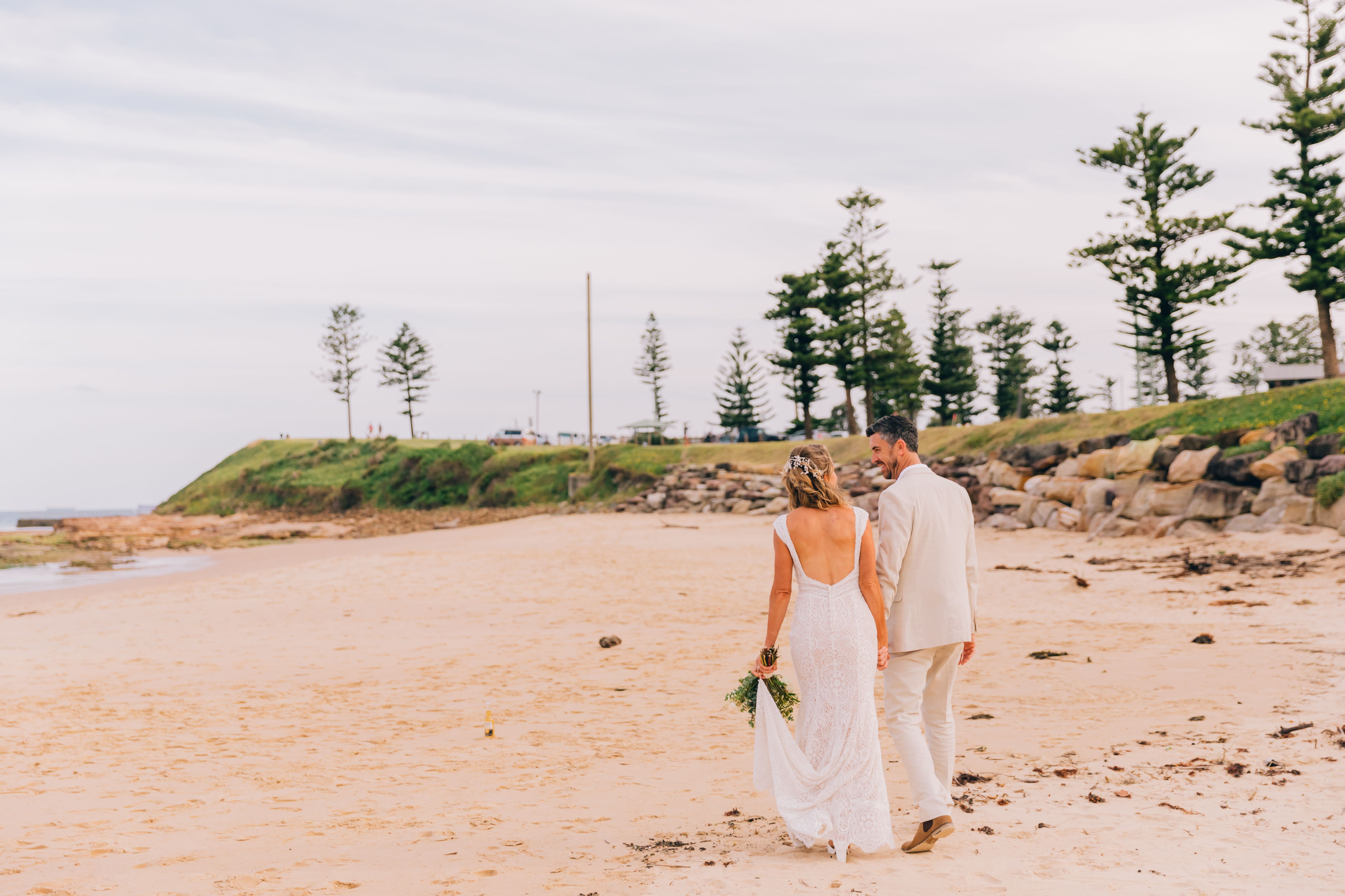 Charming beach wedding styling